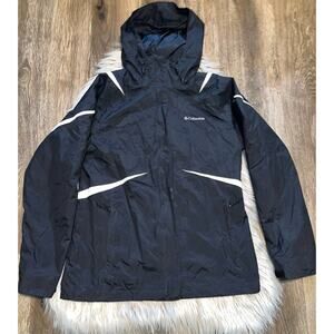 Columbia interchange black & white light jacket